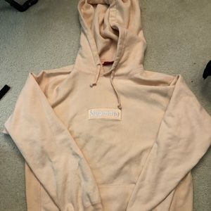 Supreme Peach Box Logo Hoodie BOGO Size M